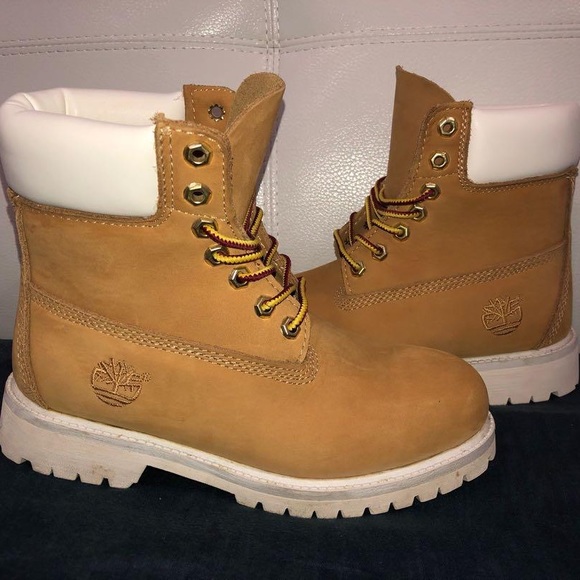Timberland Shoes - Timberland Premium Waterproof Boots Wheat Nubuck/White (RRP A$270)